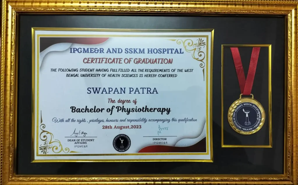 Swapan Patra Certificate